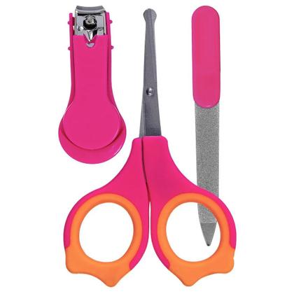 Imagem de Kit Buba Higiene Cortar Unhas Bebê Rosa 6140 - Buba