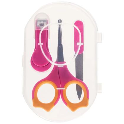 Imagem de Kit Buba Higiene Cortar Unhas Bebê Rosa 6140 - Buba