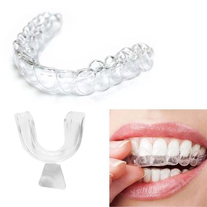 Imagem de Kit Bucal 2 Placas Anti Bruxismo Dental + caixa