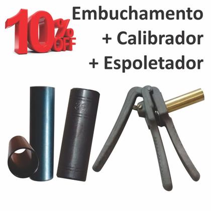 Imagem de Kit Bucha de Embuchamento + Calibrador + Extrador/Espoletador - Kit com 3 Produtos - Desconto de 10%