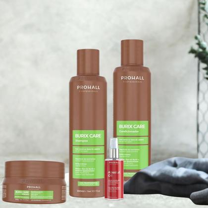 Imagem de Kit Burix Care Força, Maciez e Brilho Intenso  ProHall Professional
