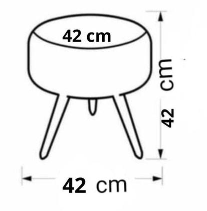 Imagem de Kit C/ 01 Namoradeira Opala + 02 Puffs Redondo Danny + 02 Almofadas Suede Azul Turquesa