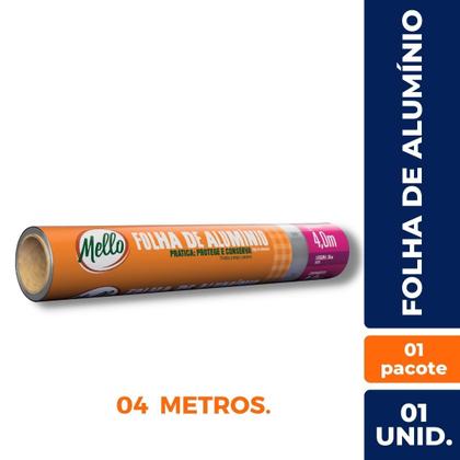 Imagem de Kit c/ 01 rolo de folha de aluminio 30x4 m. wyda/mello/vabene