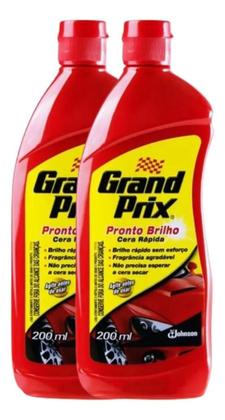 Imagem de Kit c/ 02 Cera Automotiva Líquida Grand Prix - Pronto Brilho 200ml