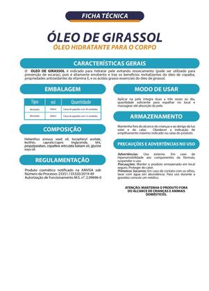 Imagem de Kit C/02 Oléo de Girassol Farmachem 100ML Almotolia