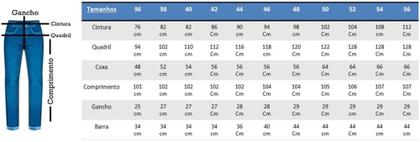 Imagem de Kit C/ 03 Calças Jeans Serviço Básica Plus Size