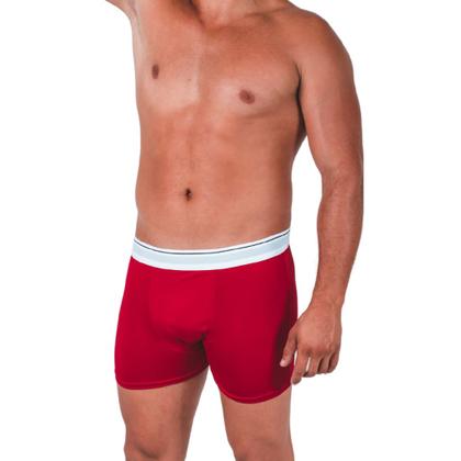 Imagem de Kit C/06 Cueca Box Masculina Microfibra Lisa Básica Revenda Com Forro Confortavel