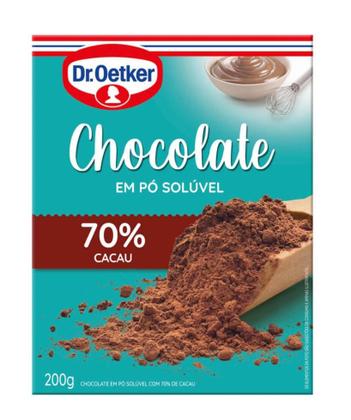 Imagem de Kit c/ 09un Chocolate em Pó 70% cacau 200g cada - Dr. Oetker