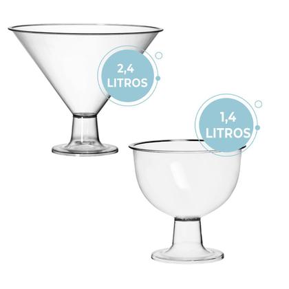 Imagem de Kit C/ 1 Taça Martine Grande e 1 Taça Americana