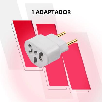 Imagem de Kit C/10 Adaptador de Tomada Bob Esponja LOVE Benjamin 10A/20A Pino Plug Maciço Resistente Universal