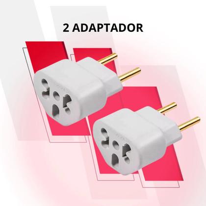 Imagem de Kit C/10 Adaptador de Tomada Bob Esponja LOVE Benjamin 10A/20A Pino Plug Maciço Resistente Universal