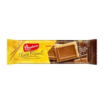 Imagem de Kit C/10 Biscoito Bauducco Choco Biscuit Ao Leite 80g