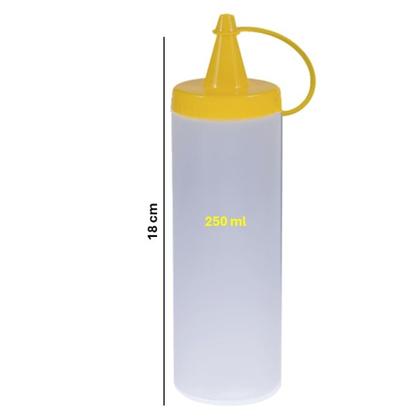 Imagem de Kit c/ 10 Bisnagas 250 ml Para Molhos Lanchonete Bar