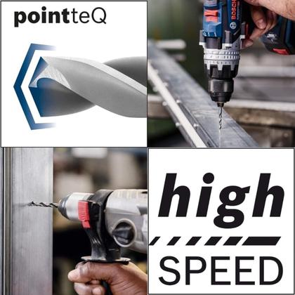 Imagem de Kit c/10 broca aco rapido pointteq 1.6mm bosch
