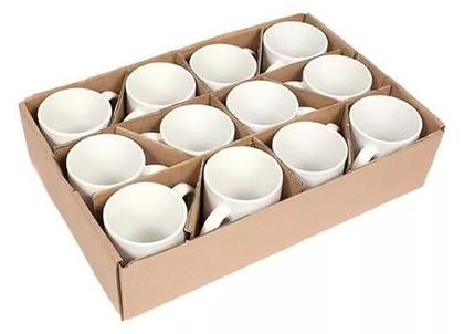 Imagem de Kit c/10 canecas p/sublimação polímero plástico 325ml branca aaa