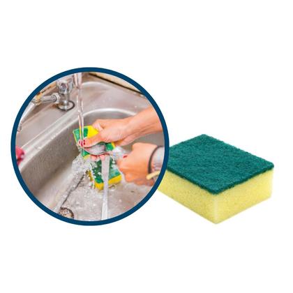 Imagem de Kit C/10 Esponjas Scotch Brite De Limpeza Dupla Face 3m Bucha Lava Louça Panela Cozinha Multiuso