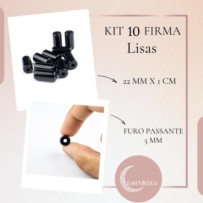 Imagem de Kit c/ 10 Firmas Lisa 22mm Azul Claro Leitoso Murano Guias