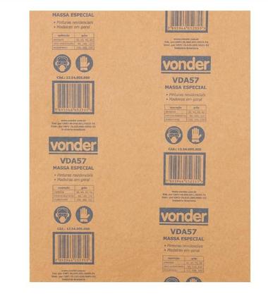 Imagem de Kit C/10 Folhas De Lixa Massa Madeira G 60 Lmv 0057 Vonder 