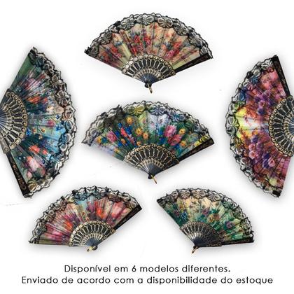 Imagem de Kit C/ 10  Leques C/ Varias Estampa Diversas 