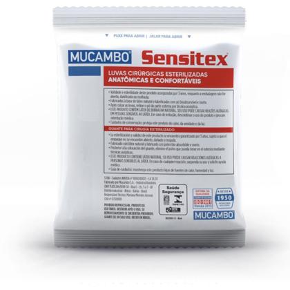 Imagem de Kit C/10 Luva Cirúrgica Látex Estéril Sensitex Mucambo 7,0