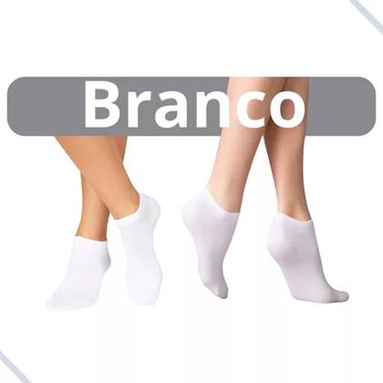 Imagem de Kit c/ 10 Meias Soquete Cano Curto Masculina Feminina