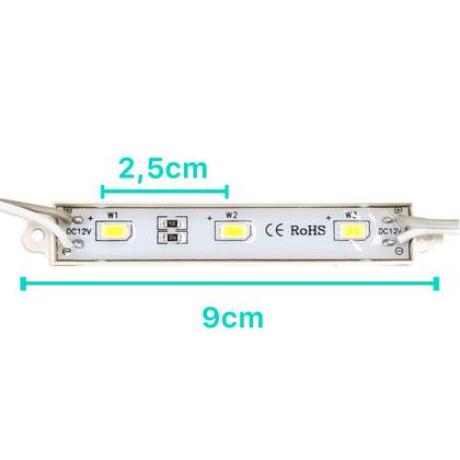 Imagem de Kit C/ 10 Módulos 5730 Smd 3 Led Ip65 Prova D'agua 12volts