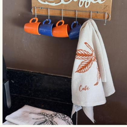 Imagem de Kit c/ 10 Pano De Prato Rústico Mc - Estampas Variadas - Pé De Galinha - 41 X 69 Cm - 65 gramas