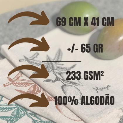 Imagem de Kit c/ 10 Pano De Prato Rústico Mc - Estampas Variadas - Pé De Galinha - 41 X 69 Cm - 65 gramas