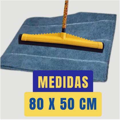 Imagem de Kit C/ 10 Panos Mega Panão Em Microfibra Multiuso Azul - Tipo Toalha - Vidros - Secagem Automotiva