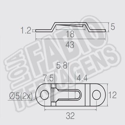 Imagem de Kit C/ 10 Peças - Suporte Fixador Para Invisível Nicho Na Parede Bicromatizado