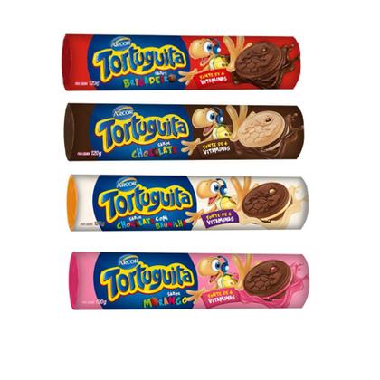 Imagem de Kit c/10 Tortuguita Recheado 120g  2 de cada sabor