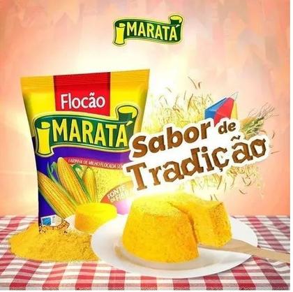 Imagem de Kit C/ 10 Un. Farinha De Milho Flocão Maratá 500g