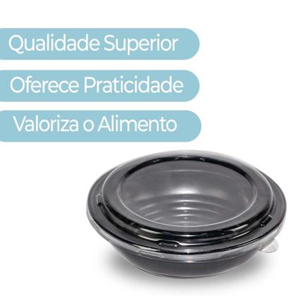 Imagem de Kit C/100 Embalagem Descartável Delivery Para Udon E Sopas