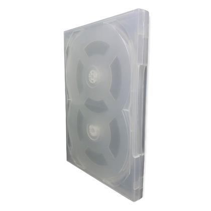 Imagem de Kit c/100 unidades- estojo / box dvd scanavo sextuplo transparente