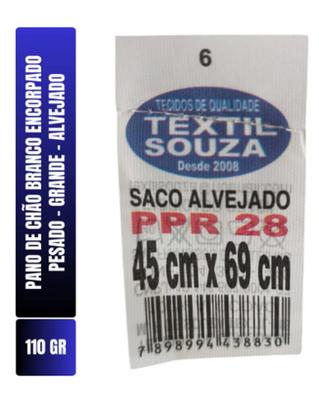 Imagem de Kit C/ 10un Pano De Chão Extra Encorpado Grande Pesado 110g 45x65cm Ppr28 - Têxtil Souza