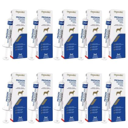 Imagem de Kit C/ 10un Promun Defense Boost Dog Suplemento Imunidade3ml