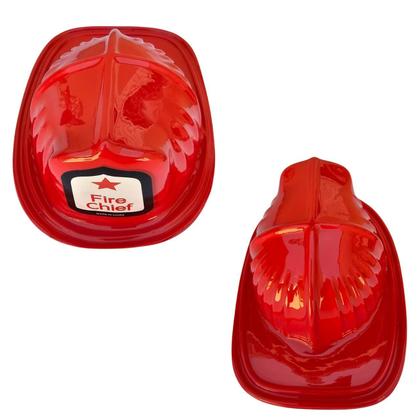 Imagem de Kit c/12 Capacete Bombeiro Vm Fantasia Festa Chápeu Fire Chief