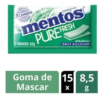 Imagem de Kit c/ 12 Chicletes Mentos Spearmint 8,5g