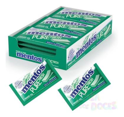 Imagem de Kit c/ 12 Chicletes Mentos Spearmint 8,5g