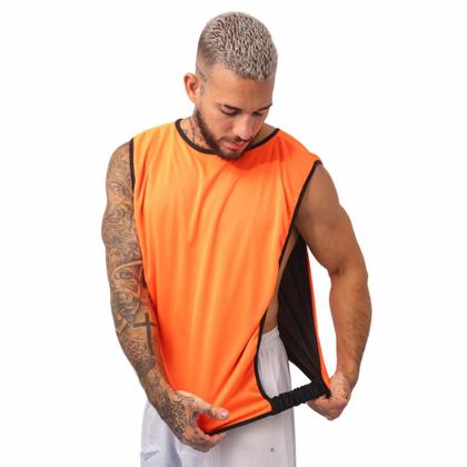 Imagem de Kit C/12 Coletes Futebol Dupla Face Treino Jogo 1 Fit