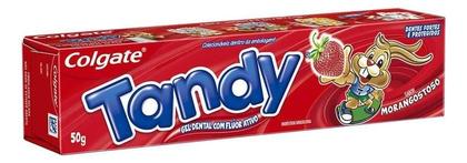 Imagem de Kit c/ 12 Creme Dental Infantil Tandy Morangostoso 50g