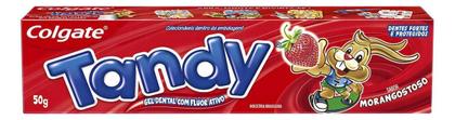 Imagem de Kit c/ 12 Creme Dental Infantil Tandy Morangostoso 50g