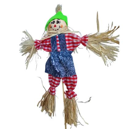Imagem de Kit c/12 Espantalho Decoração Festa Junina 39cm palito 70637