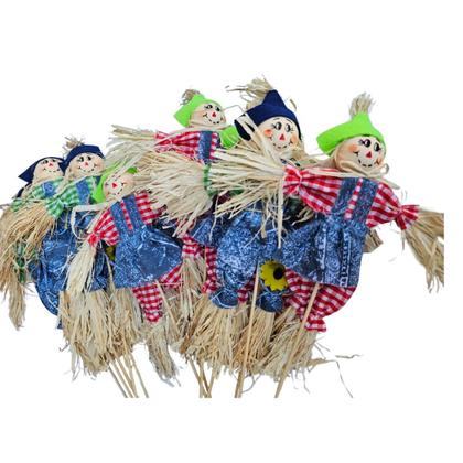 Imagem de Kit c/12 Espantalho Decoração Festa Junina 39cm palito 70637