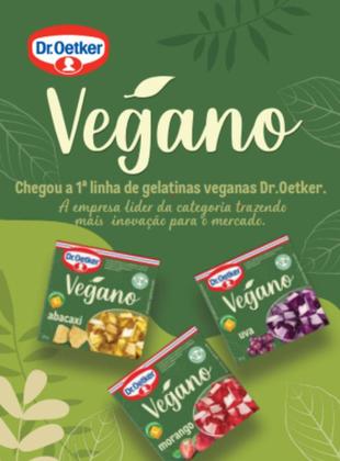 Imagem de Kit c/12 Gelatinas Vegano Uva 20gr - Dr. Oetker
