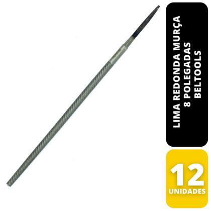 Imagem de Kit C/ 12 Lima Redonda Murça 8 Pol Beltools