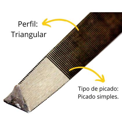 Imagem de Kit C/ 12 Lima Triangular 4.1/2 Pol Beltools