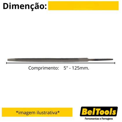 Imagem de Kit C/ 12 Lima Triangular 5 Pol Beltools