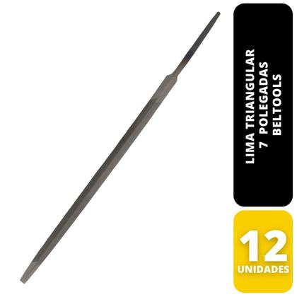 Imagem de Kit C/ 12 Lima Triangular 7 Pol Beltools