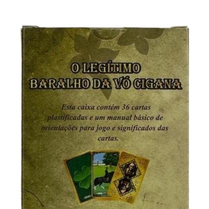 Imagem de KIT c/ 12 O Legítimo Baralho da Vó Cigana 36Cartas Plast Man